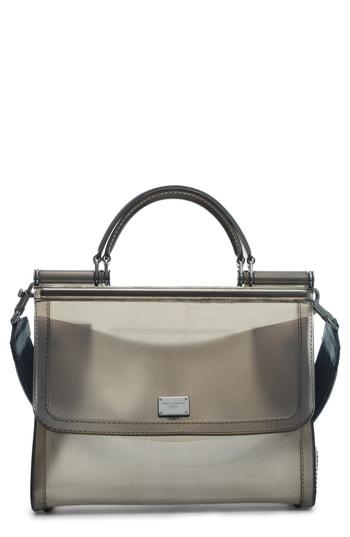 Dolce & Gabbana Medium Miss Sicily Pvc Satchel - Grey