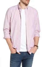 Men's 1901 Trim Fit Washed Oxford Shirt - Red