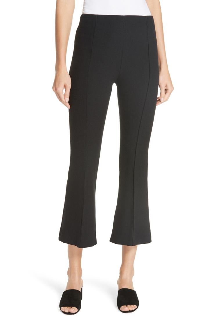 Women's Smythe Pull-on Wool Blend Crop Flare Pants
