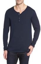 Men's Stone Rose Light Flame Henley (m) - Blue