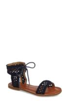 Women's Lucky Brand Ariah Ankle Tie Sandal .5 M - Blue