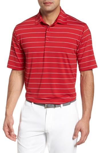 Men's Bobby Jones Xh2o Momentum Stripe Jersey Polo - Purple