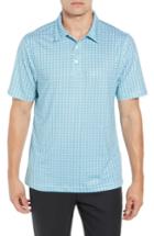 Men's Cutter & Buck Mark Drytec Microprint Polo - Blue