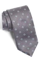 Men's Canali Medallion Silk Tie, Size - Grey