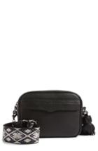 Rebecca Minkoff Leather Camera Bag With Guitar Strap - Black