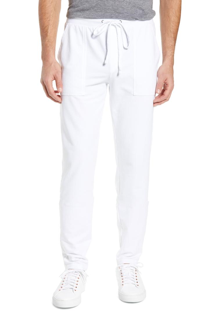 Men's Goodlife Slim Fit Micro Terry Sweatpants - White