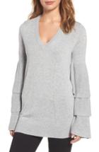 Women's Chelsea28 Tiered Sleeve Sweater, Size - Grey