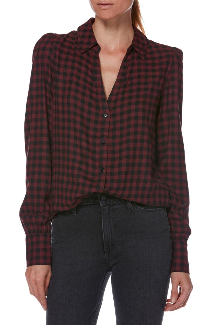 Women's Bp. Rib Knit Henley - Red