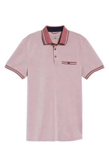 Men's Ted Baker London Doug Pique Polo (s) - Pink