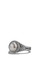 Women's David Yurman 'cerise' Ring With Pearl And Diamonds