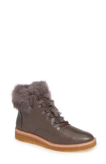 Women's Botkier Winter Genuine Rabbit Fur Trim Boot M - Grey