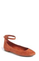 Women's Treasure & Bond Jules Ankle Strap Ballet Flat M - Brown