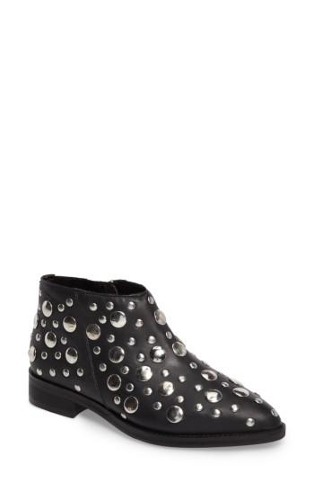 Women's Topshop Alec Studded Bootie .5us / 38eu - Black