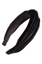 Cara Velvet Knot Headband, Size - Black