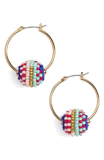 Women's Rebecca Minkoff Blair Beaded Ball Hoop Earrings