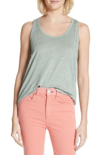 Women's Rag & Bone/jean Lottie Tank, Size - Green