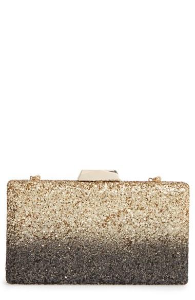 Sole Society Glitter Minaudiere - Metallic