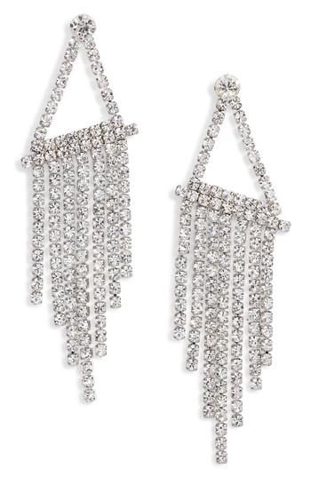 Women's Nina Crystal Fringe Drop Earrings