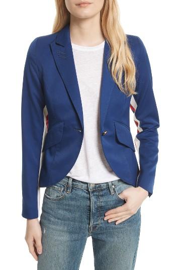 Women's Smythe Racing Stripe Blazer - Blue