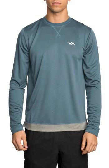 Men's Rvca Runner Mesh T-shirt - Blue/green
