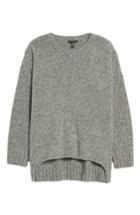 Women's Eileen Fisher High/low Alpaca Blend Sweater - White