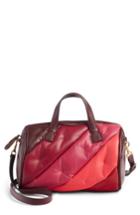 Anya Hindmarch Chubby Barrel Nappa Leather Satchel - Burgundy
