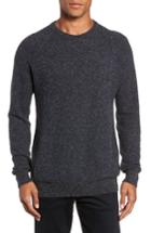 Men's Billy Reid Speckle Stripe Sweater - Blue