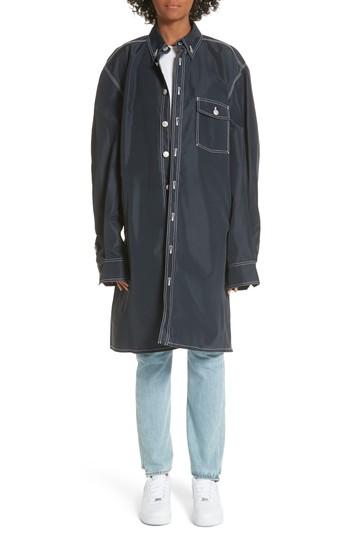 Women's Vetements Workwear Coat - Blue