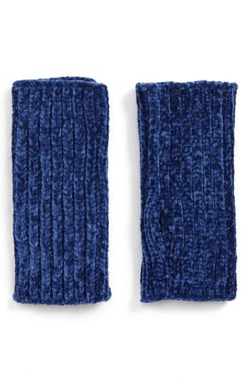 Women's Rebecca Minkoff Chenille Arm Warmers, Size - Blue