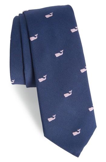 Men's Vineyard Vines Whales Silk Tie, Size - Blue