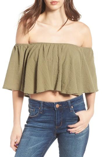 Women's Moon River Off The Shoulder Crop Top