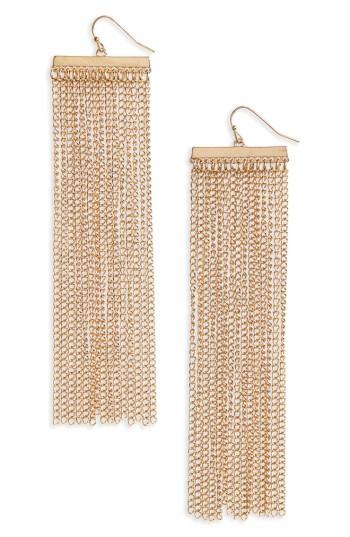 Women's Natasha Goldtone Fringe Earrings