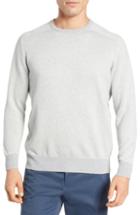 Men's Peter Millar Herringbone Fit Sweater, Size Small - Black