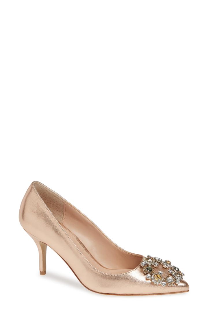 Women's Charles David Anina Crystal Embellished Pump M - Pink