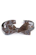 Men's John W. Nordstrom Paisley Silk Bow Tie, Size - Beige