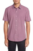 Men's Zachary Prell Riddle Slim Fit Print Sport Shirt, Size - Burgundy