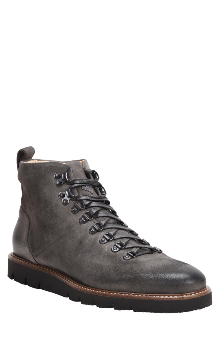 Men's Ross & Snow Stefano Genuine Shearling Insole Hiking Boot M - Grey