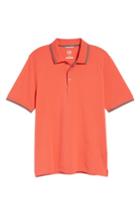 Men's Cutter & Buck Tipped Drytec Polo - Orange