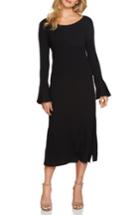 Women's 1.state Bell Sleeve Midi Dress - Black