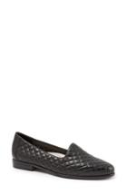 Women's Trotters Liz Woven Loafer Flat M - Black