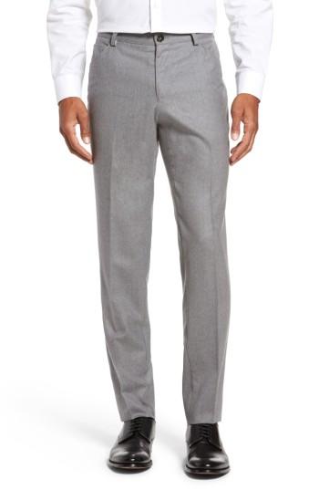 Men's Boss Gaetano Fit Wool Trousers, Size 30r - Grey