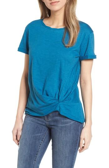 Women's Caslon Knotted Tee - Blue/green