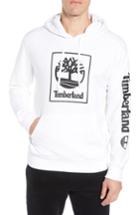 Men's Timberland Logo Hoodie Sweatshirt - White