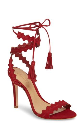 Women's Schutz Lisana Wraparound Sandal M - Red