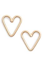 Women's Zoe Chicco Open Heart Stud Earrings