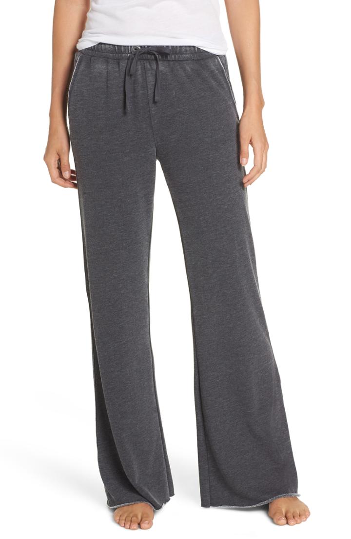 Women's Joe's Wide Leg Sleep Pants - Black