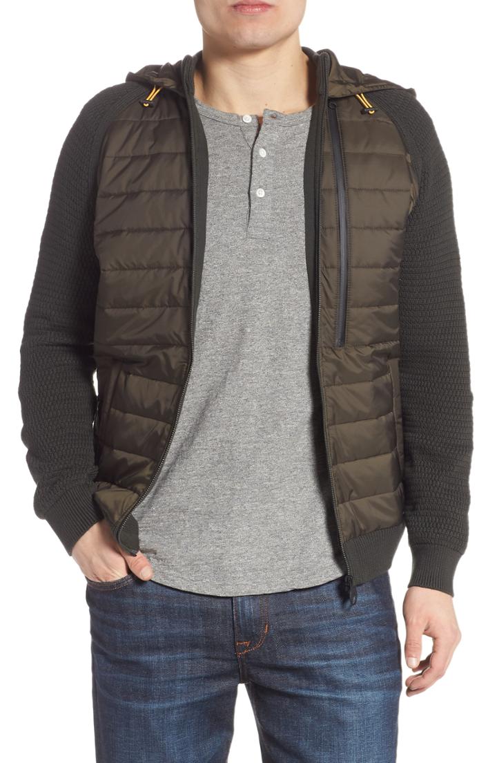 Men's Barbour B-clee Hill Hoodie - Green