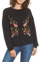 Women's Elodie Embroidered Sweatshirt - Black