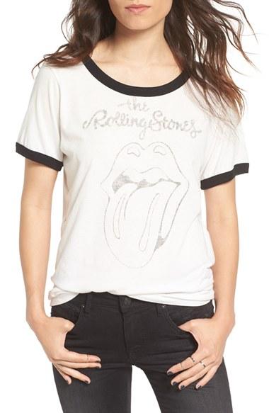 Women's Daydreamer 'rolling Stones' Graphic Ringer Tee