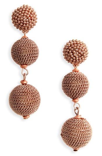 Women's Bp. Metal Ball Drop Earrings